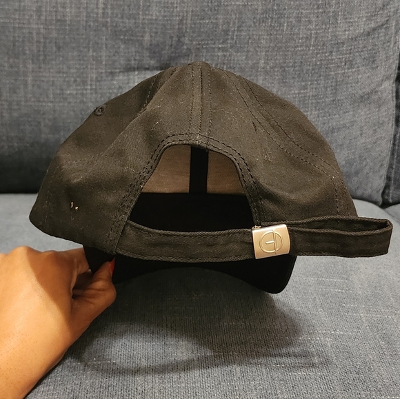 Floral Embroidered Black Cap "In This Moment" Upcycled Handmade Hat - Picture 7 of 7